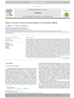 Status of vaccine research and development for Clostridium difficile