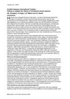 Conflict between International Treaties: Failing to mitigate the effects of introduced marine species