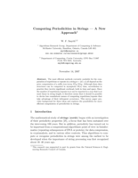Computing periodicities in strings: A new approach