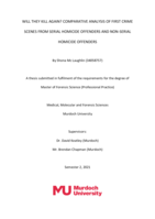 Will they kill again? Comparative analysis of first crime scenes from serial homicide offenders and non-serial homicide offenders