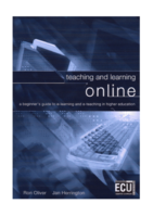 Teaching and learning online: A beginner's guide to e-learning and e-teaching in higher education