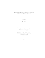 An examination of a sense of entitlement in violent men: Violence towards others and the self