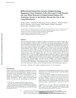 Bidirectional interactions between antigen-bearing respiratory tract dendritic cells (DCs) and T cells precede the late phase reaction in experimental asthma: DC activation occurs in the airway mucosa but not in the lung parenchyma