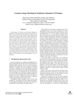 Geometry image matching for similarity estimation of 3D shapes