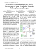 Hybrid filter applications for power quality improvement of power distribution networks utilizing renewable energies