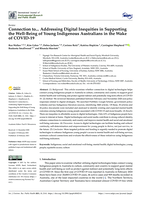 Connection to... Addressing digital inequities in supporting the well-being of young Indigenous Australians in the wake of COVID-19
