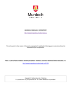 Public relations student perceptions of ethics