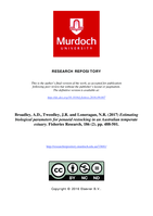 Estimating biological parameters for penaeid restocking in an Australian temperate estuary