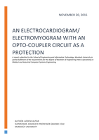 An electrocardiagram/ electromyogram with an opto-coupler circuit as a protection