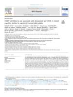 COMT val158met is not associated with Aβ-amyloid and APOE ε4 related cognitive decline in cognitively normal older adults