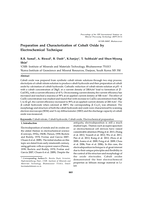 Preparation and characterization of cobalt oxide by electrochemical technique