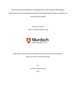 Investigation into improving the operation of the existing wind diesel power system and considerations for future grid tied solar PV on the Island of Nevis, West Indies