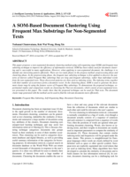 A SOM-based document clustering using frequent max substrings for non-segmented texts