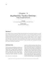 Authentic tasks online: Two experiences
