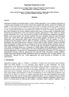 Pigeonpea perspective in India