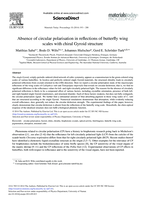 Absence of circular polarisation in reflections of butterfly wing scales with chiral gyroid structure