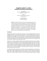 'Cognitive realism' in online authentic learning environments