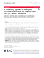 A community approach of pathogens and their arthropod vectors (ticks and fleas) in dogs of African Sub-Sahara