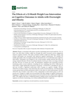 The effects of a 12-Month weight loss intervention on cognitive outcomes in adults with overweight and obesity