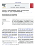 Associations of sire estimated breeding values and objective meat quality measurements with sensory scores in Australian lamb