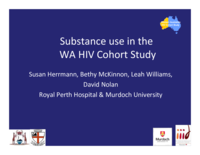 Vulnerable populations: Substance use in the WA HIV Cohort Study