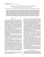 Serological evidence of rickettsia spp. in Western Australian Dogs