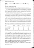 PigFare: An economic model for comparing sow housing systems