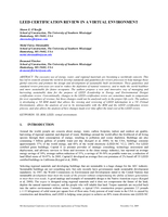 LEED certification review in a Virtual Environment