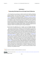 Invigorating hydrological research through journal publications
