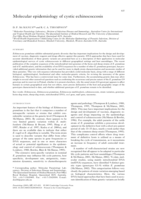 Molecular epidemiology of cystic echinococcosis
