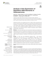 Analysis of the expression of repetitive DNA elements in Osteosarcoma
