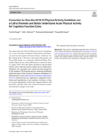 Correction to: How the 2018 US Physical Activity Guidelines are a Call to Promote and Better Understand Acute Physical Activity for Cognitive Function Gains
