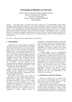 Prioritizing of offenders in networks