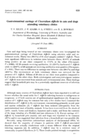 Gastrointestinal carriage of Clostridium difficile in cats and dogs attending veterinary clinics