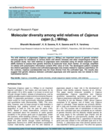 Molecular diversity among wild relatives of Cajanus cajan (L.) Millsp.