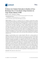 Evidence for citation networks in studies of free-roaming cats: A case study using literature on Trap–Neuter–Return (TNR)
