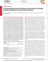 A cross‐sectional survey of risk factors for the presence of Coxiella burnetii in Australian commercial dairy goat farms