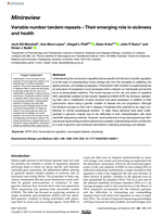 Variable number tandem repeats – Their emerging role in sickness and health