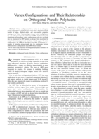 Vertex configurations and their relationship on orthogonal pseudo-polyhedra