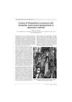 Control of Phytophthora cinnamomi with phosphite: some recent developments in application methods