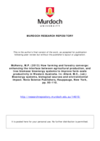 How farming and forestry converge: enhancing the interface between agricultural production, and tree biomass/bioenergy systems to improve farm-scale productivity in Western Australia