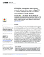 Knowledge, attitudes and practices (KAP) towards rabies and free roaming dogs (FRD) in Panchkula district of north India: A cross-sectional study of urban residents