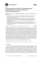 Characterization of INS-15, a metalloprotease potentially involved in the invasion of Cryptosporidium parvum