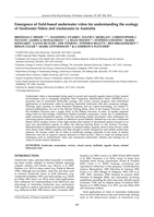 Emergence of field-based underwater video for understanding the ecology of freshwater fishes and crustaceans in Australia