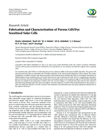 Fabrication and characterization of nanowalls CdS/dye sensitized solar cells
