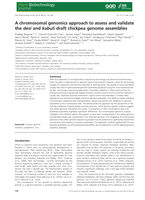 A chromosomal genomics approach to assess and validate thedesiandkabulidraft chickpea genome assemblies
