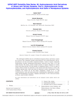 IUPAC-NIST Solubility Data Series. 90. Hydroxybenzoic Acid derivatives in binary and ternary systems. Part II. hydroxybenzoic acids, hydroxybenzoates, and hydroxybenzoic acid salts in nonaqueous systems