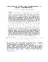Amending bauxite residue sands with residue fines to enhance growth potential
