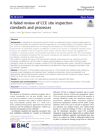 A failed review of CCE site inspection standards and processes