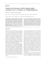 Antiretoviral therapy and the lipodystrophy syndrome, part 2: Concepts in aetiopathogenesis